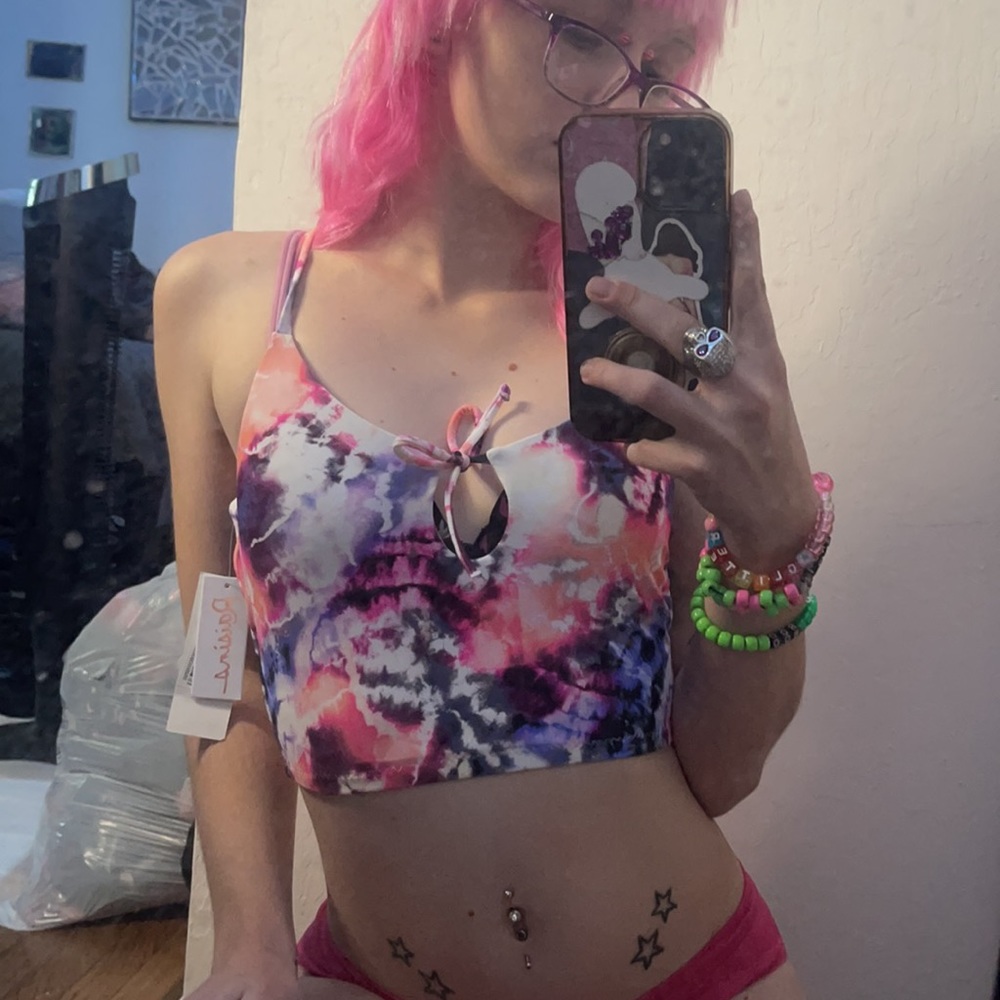 Brand new with tags ! tie dye bathing suit top 🙈